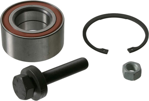 febi bilstein 19920 Wheel Bearing Kit with drive shaft screw, nut and circlip, pack of one