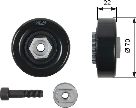 Gates T36408 Tensioner Pulley, Ribbed Drive Belt