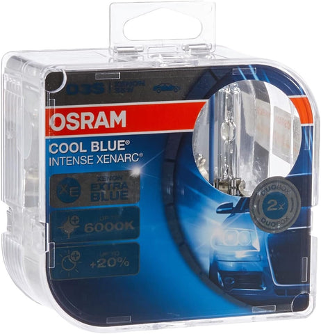 OSRAM XENARC COOL BLUE INTENSE D3S HID Xenon discharge bulb, discharge lamp, 66340CBI-HCB, duobox (2 units)