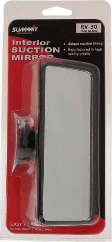 Summit RV-30 Large Flat Glass Mirror with Suction Pad