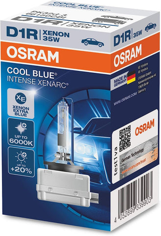 OSRAM XENARC COOL BLUE INTENSE D1R xenon headlamp bulb 66154CBI 20% more light 1 piece in folding box