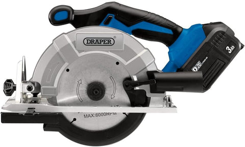 D20 20V Brushless Circular Saw with 3Ah Battery and Fast Charger