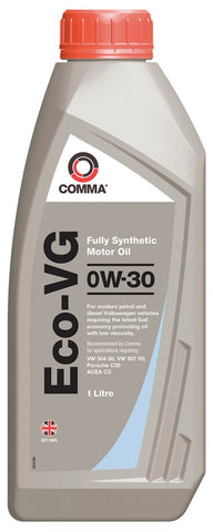 Comma ECOVG1L Eco-Vg 0W30 Fully Synthetic Engine Oil, 1 L