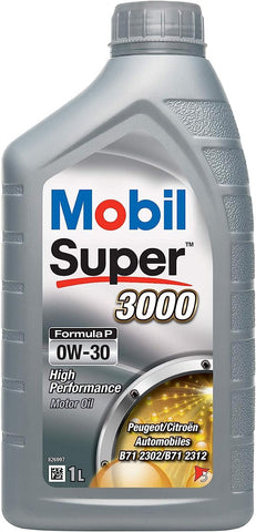 Mobil Super 3000 Formula P Fully Synthetic Engine Oil 0W-30-1 Litre