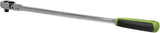 Siegen S01208 Ratchet Wrench, 3/8 inch Sq Drive Ex Long Flex-Head Flip Reverse