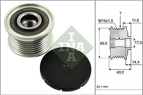 INA 535025410 Alternator Pulley VL