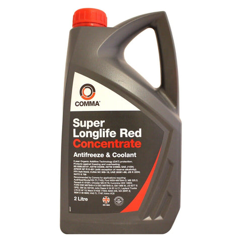 Comma SLA2L Super Red Concentrated Antifreeze, 2 Liter