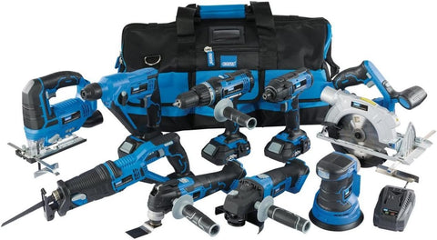 Draper 17763 Storm Force® 20V Power Tool Cordless Kit (14 Piece) Includes Storage Bag 2 x 20v 2.0Ah Batteries plus 1 x 20v 4.0Ah Battery