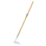 Draper 09985 Long Handled Steel Narrow Rake, Silver, One Size