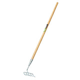 Draper 09985 Long Handled Steel Narrow Rake, Silver, One Size