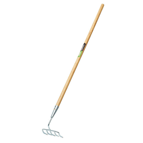 Draper 09985 Long Handled Steel Narrow Rake, Silver, One Size