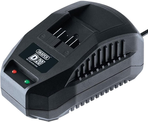 Draper 97914 D20 20V Li-ion Battery Charger, Black