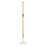Draper 09985 Long Handled Steel Narrow Rake, Silver, One Size