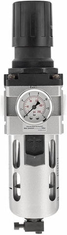 Draper 24338 Expert Combined Filter/Regulator Unit, 1/2" BSP, 33.4cm x 8.8cm x 9cm, Blue