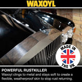 Waxoyl Car Underseal and Rust Protection. The Original Rustproofing for Cars by Hammerite, Rust Inhibitor and Rust Converter for Classic Car Care. Waxoyl Clear 1Ltr Schutz Can