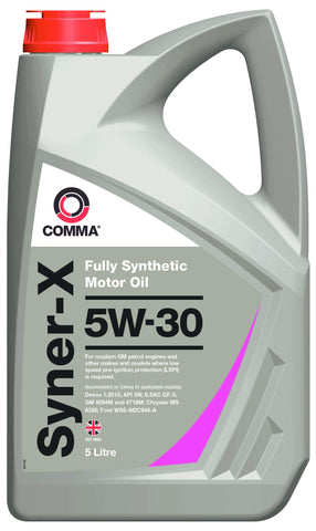 Comma SYNER X 5W30 5L Engine Oil