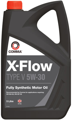 Comma XFV5L 5L X-Flow Type V Fully Synthetic 5W30 Motor Oil