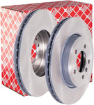 febi bilstein 43946 Brake Disc Set (2 Brake Disc) front, internally ventilated, No. of Holes 5