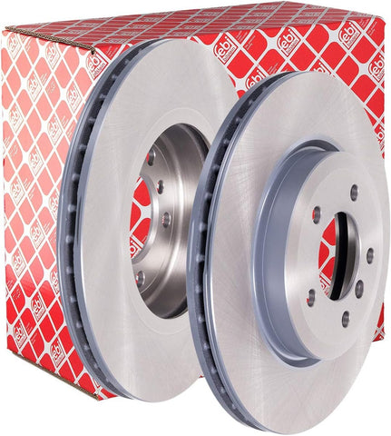 febi bilstein 43946 Brake Disc Set (2 Brake Disc) front, internally ventilated, No. of Holes 5