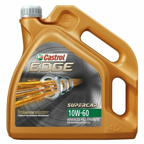 Castrol EDGE Titanium SUPERCAR 10W-60 10W60 Fully Synthetic Engine Oil 4 Litres