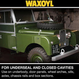 Waxoyl Car Underseal and Rust Protection. The Original Rustproofing for Cars by Hammerite, Rust Inhibitor and Rust Converter for Classic Car Care. Waxoyl Clear 1Ltr Schutz Can