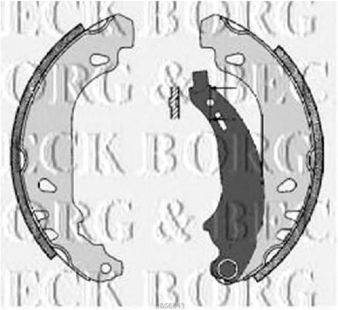 Borg & Beck Rear Brake Shoes Fits: Renault Clio II 1998-