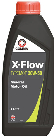 Comma XFMOT1L X-Flow Type MOT Mineral Oil 20W50, 1 Liter