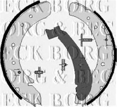 Borg & Beck Brake Shoes Fits: Citroen/Peugeot R90 approved