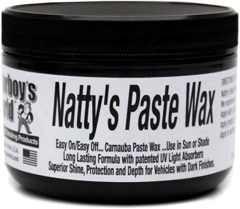 Poorboy's World PB-NPBLK08 Nattys Carnauba Paste Wax, Black,235ml