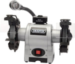 Draper 05097 200mm 550W 230V Heavy Duty Bench Grinder with Worklight