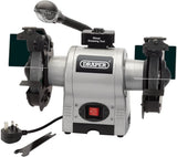 Draper 05097 200mm 550W 230V Heavy Duty Bench Grinder with Worklight