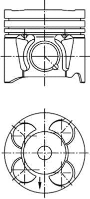Kolbenschmidt 41660600 Piston & Rings