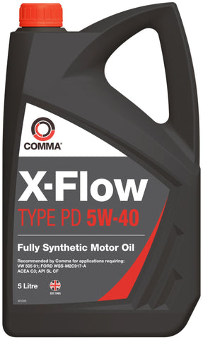 Comma XFPD5L 5L X-Flow Type PD Fully Synthetic 5W40 Motor Oil