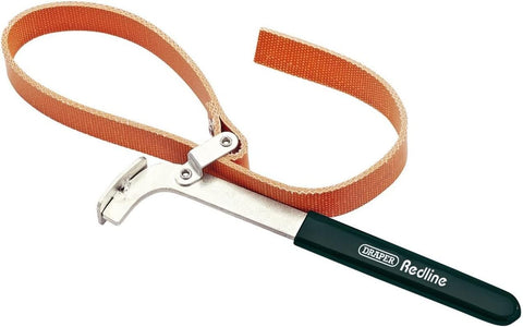 Draper Redline 68813 Oil Filter Strap Wrench, Blue, 100 mm