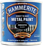 Hammerite Paint Direct to Rust Exterior Gloss Dark Green Metal Paint, Smooth Finish. Corrosion Resistant Green Gloss Paint and Rust Remover, 8 Year Protection - 250ml Tin 1.25 SqM Coverage