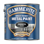 Hammerite 048 SMOOTH METAL PAINT BLACK 2.5L