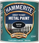 Hammerite 908 METAL PAINT SATIN BLACK 2.5L