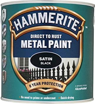 Hammerite 908 METAL PAINT SATIN BLACK 2.5L