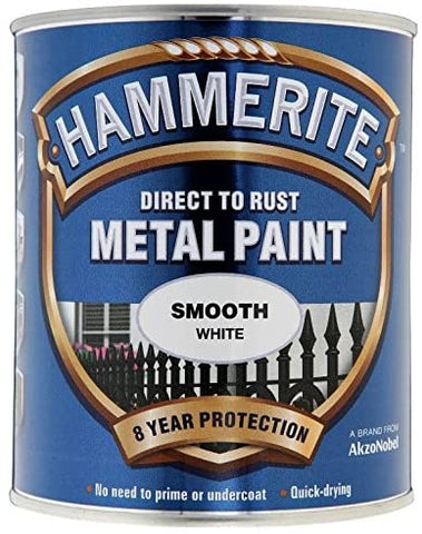 Hammerite METAL PAINT SMOOTH WHITE 750ML