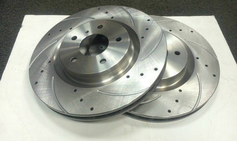 JAGUAR XF 2.2 DIESEL REAR DISCS DRILLED AND GROOVED