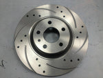 VW SCIROCCO GT 2.0 TSI REAR DISCS DRILLED AND GROOVED + PADS 255MM
