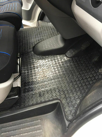 VW T5 T6 Double Front Tailored Fit Rubber Matt 1 PC Quality Matt 2003 2010