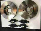 FORD FIESTA MK7 B299 1.2 1.3 1.4 1.4D 1.6 FRONT BRAKE DISCS & PADS 2008 ON NEW