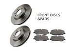 LAND ROVER DISCOVERY 3 2.7 TD V6 FRONT BRAKE PADS AND DISCS VENTED 317mm