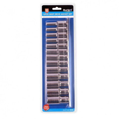 13 Pce 3/8" Metric Deep Socket Set (6-19mm) 01542