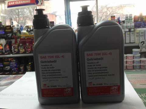 AUDI/VW/SEAT/SKODA/MERCEDES/VOLVO MANUAL GEARBOX TRANSMISSION OIL X2 SEA75