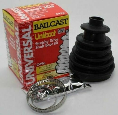 STRETCHY CV BOOT KIT UNIVERSAL OUTER GAITER DRIVESHAFT BAILCAST