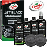 Turtle Wax Jet Black Box Dark Cars Detailing Paintwork Body Polish Restorer Kit