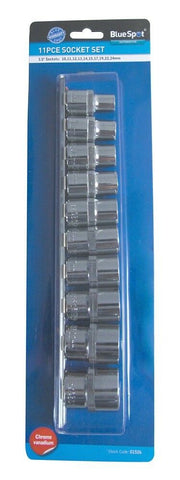 10 Pce 1/2" Metric Socket Set (10-24mm) 01526