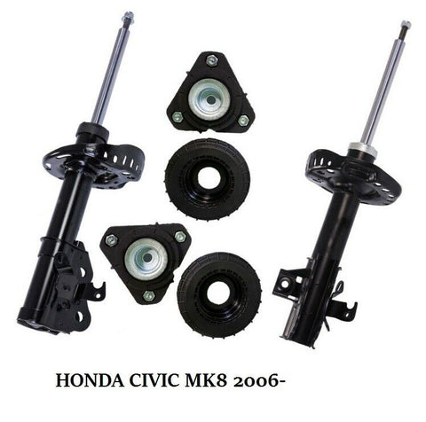 HONDA CIVIC MK8 1.4 1.8, 2.0 2.2CDTi FRONT x2 SHOCKER + SPRING + TOP MOUNT PAIR